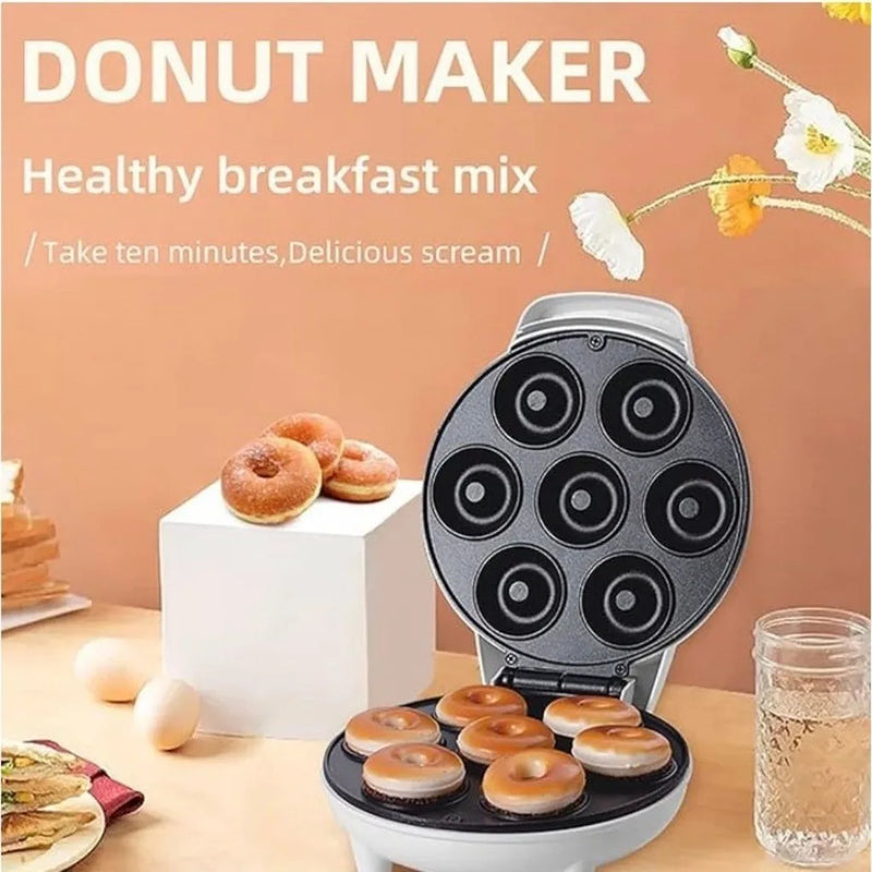 Mini Máquina de Donuts Portátil 110V: Praticidade e Diversão para Café da Manhã e Sobremesas