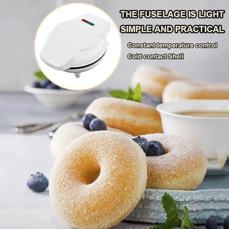 Mini Máquina de Donuts Portátil 110V: Praticidade e Diversão para Café da Manhã e Sobremesas