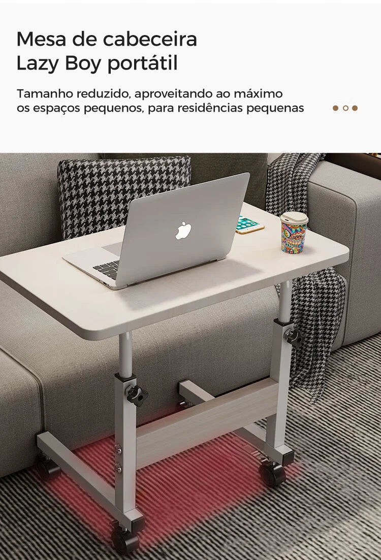 Mesa Dobrável Ajustável: Uma Solução Multifuncional para Cabeceira e Notebook com Ajuste de Altura