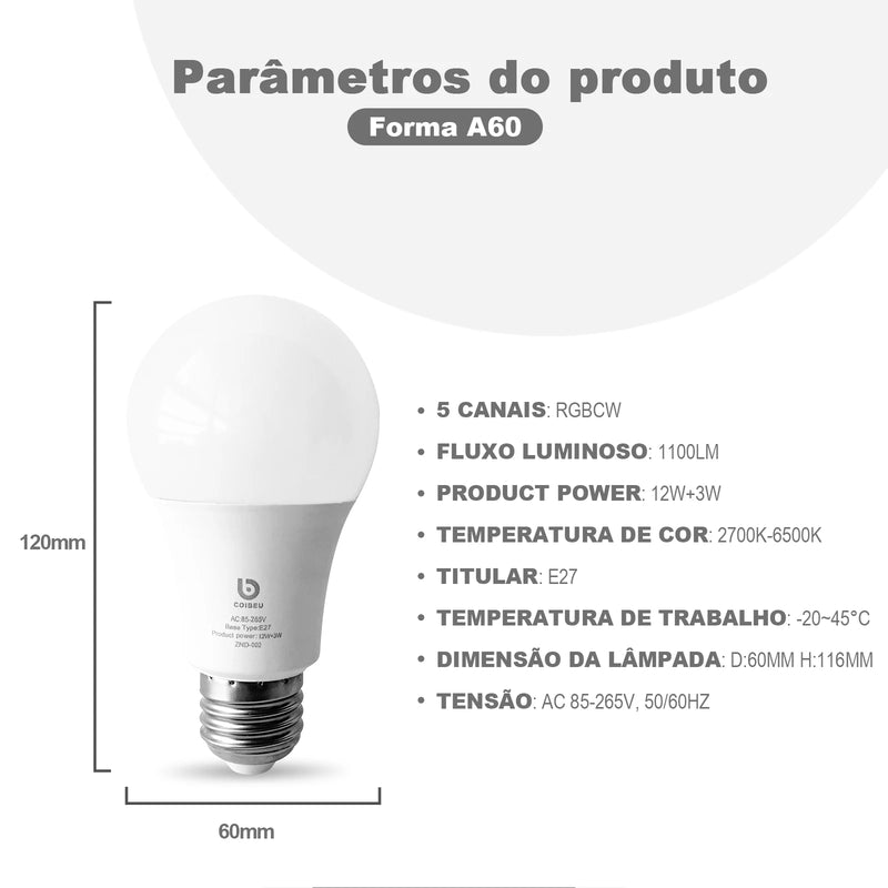 Alexia Alexa LEDs: A Lâmpada Inteligente de 15W que Revoluciona a Iluminação Residencial