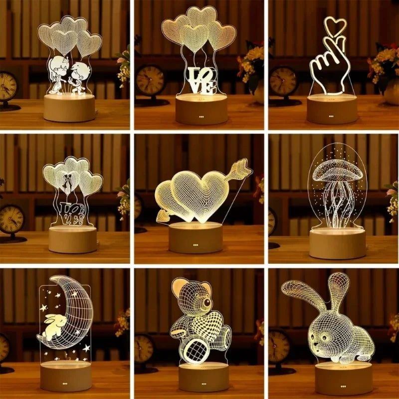 Transparente luminosa LED Night Light - LPresentes