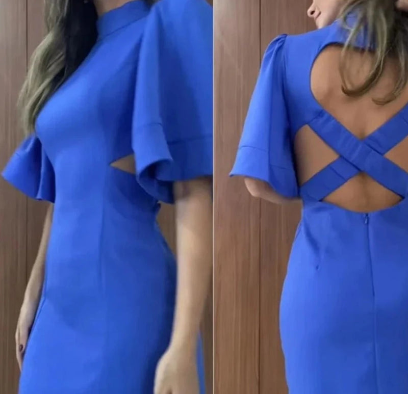 Vestido Midi Elegante Feminino