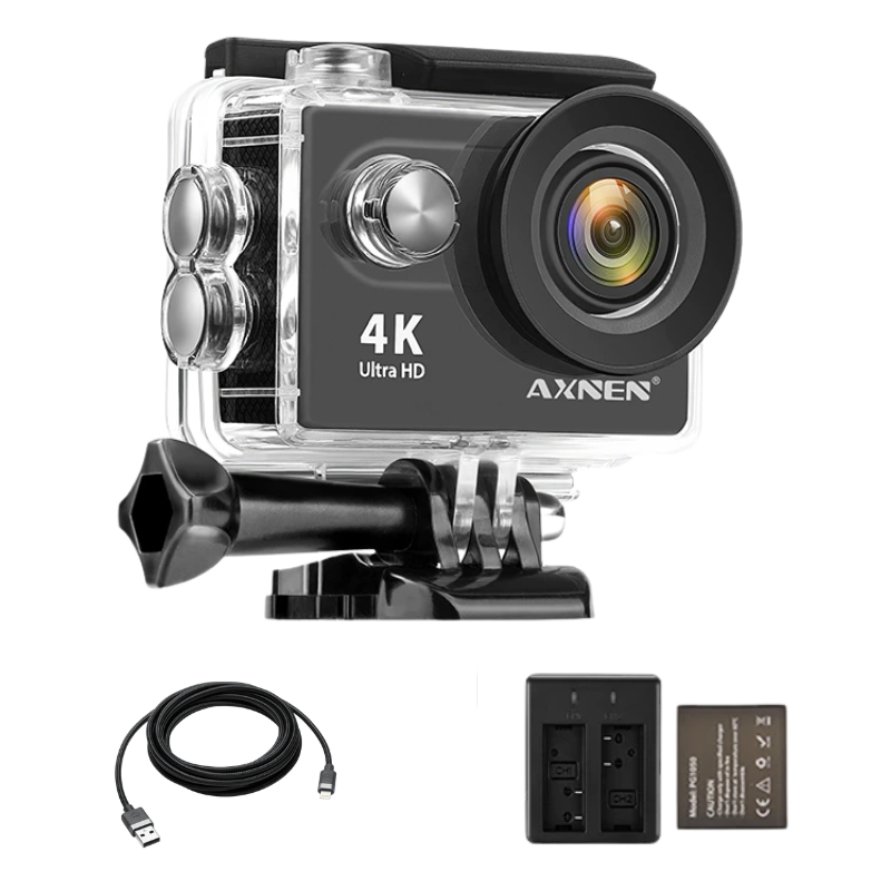 Câmera de Ação Profissional Portátil 4K Ultra HD 60FPS - Estilo Go Pro - LPresentes