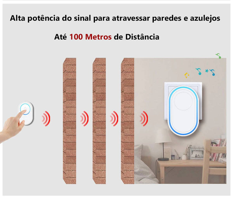 Campainha Sem Fio Inteligente/SoundCampain - LPresentes