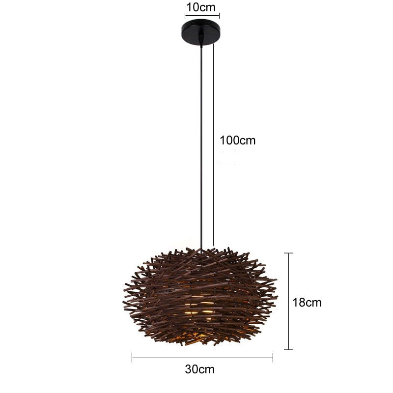 Luminária de Bambu Artesanal Para Casa - LPresentes