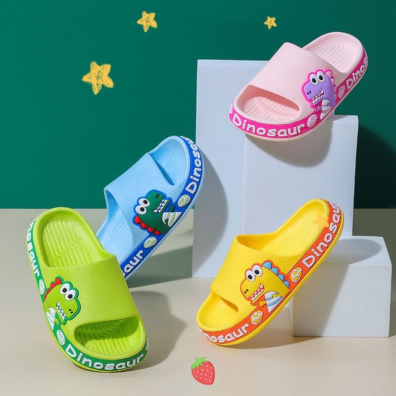 Chinelo Infantil Anti-Derrapante Dino Crocks - LPresentes