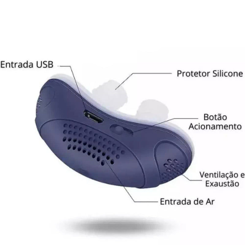 Anti Ronco Elétrico Mini Cpap - Aprovado pelos especialistas da CHEGA DE RONCO. - LPresentes