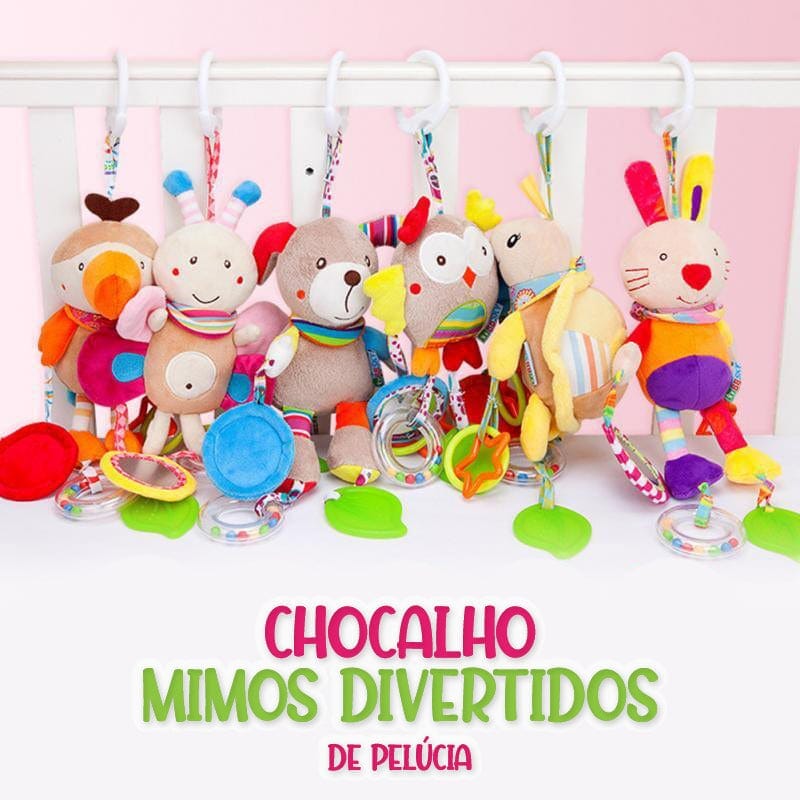 Chocalho Mimos Divertidos de Pelúcia - LPresentes