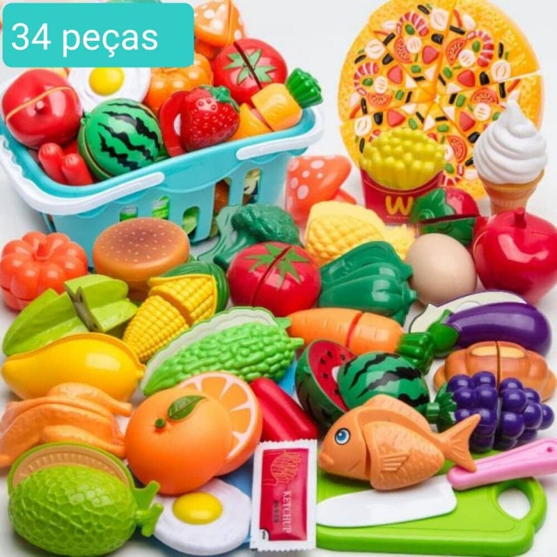 Conjunto de Comidas - Brinquedo de comidinhas divertidas para sua criança - LPresentes