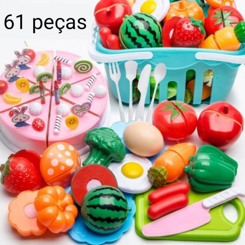 Conjunto de Comidas - Brinquedo de comidinhas divertidas para sua criança - LPresentes