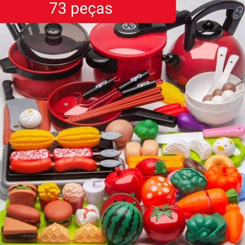 Conjunto de Comidas - Brinquedo de comidinhas divertidas para sua criança - LPresentes