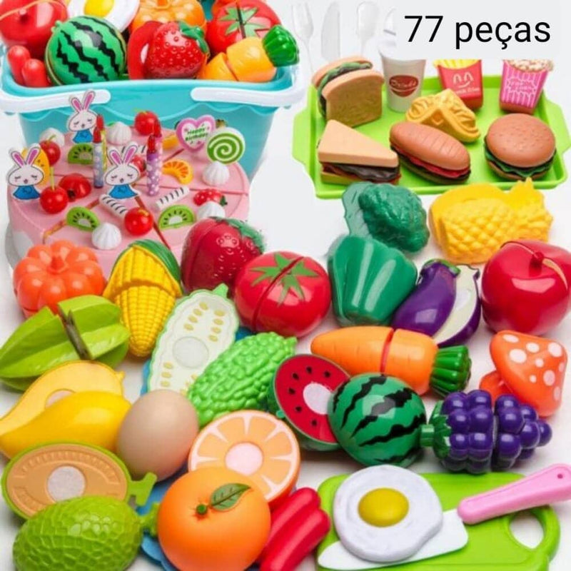 Conjunto de Comidas - Brinquedo de comidinhas divertidas para sua criança - LPresentes